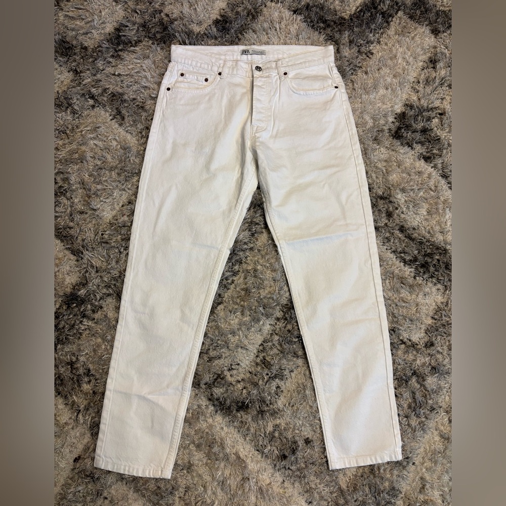 Zara Elegant White Trousers